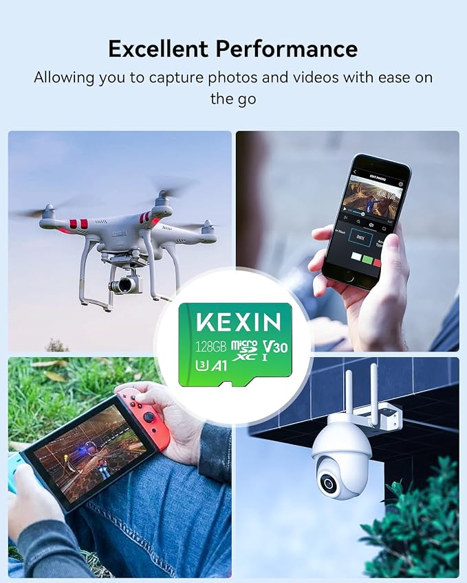 KEXIN 128GB Micro SD Card with Adapter - Image 7