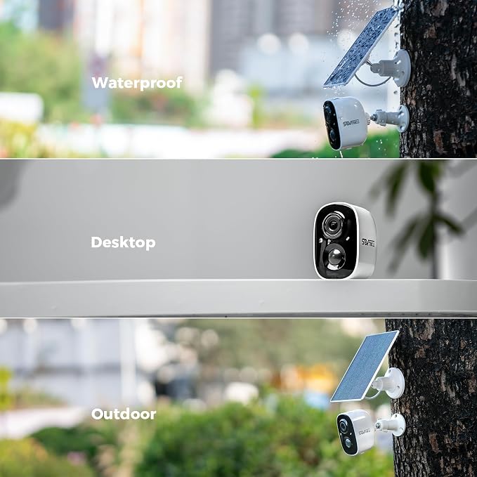 Vicohome CG6 Best 2K Solar Security Camera Wireless Outdoor System, No NVR - Image 6