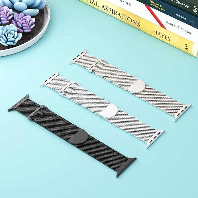 3 Pack Mesh Metal Band Compatible - Image 2