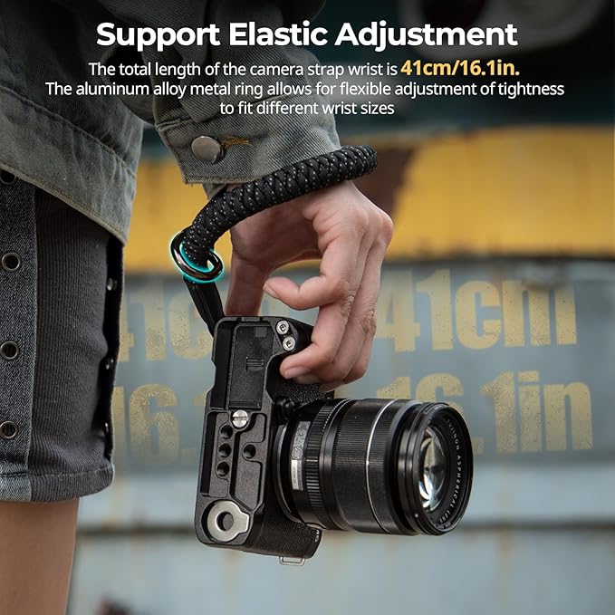 SMALLRIG Camera Wrist Strap, Universal Braided Camera Hand Strap, Adjustable - Image 3
