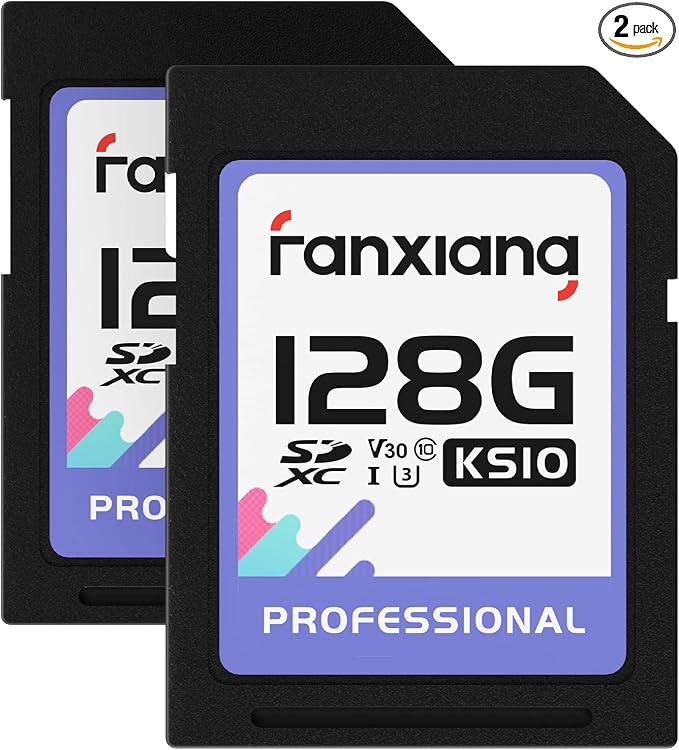fanxiang 128GB SDXC Memory Card SD Card, Full-HD & 4K Video, by fanxiang