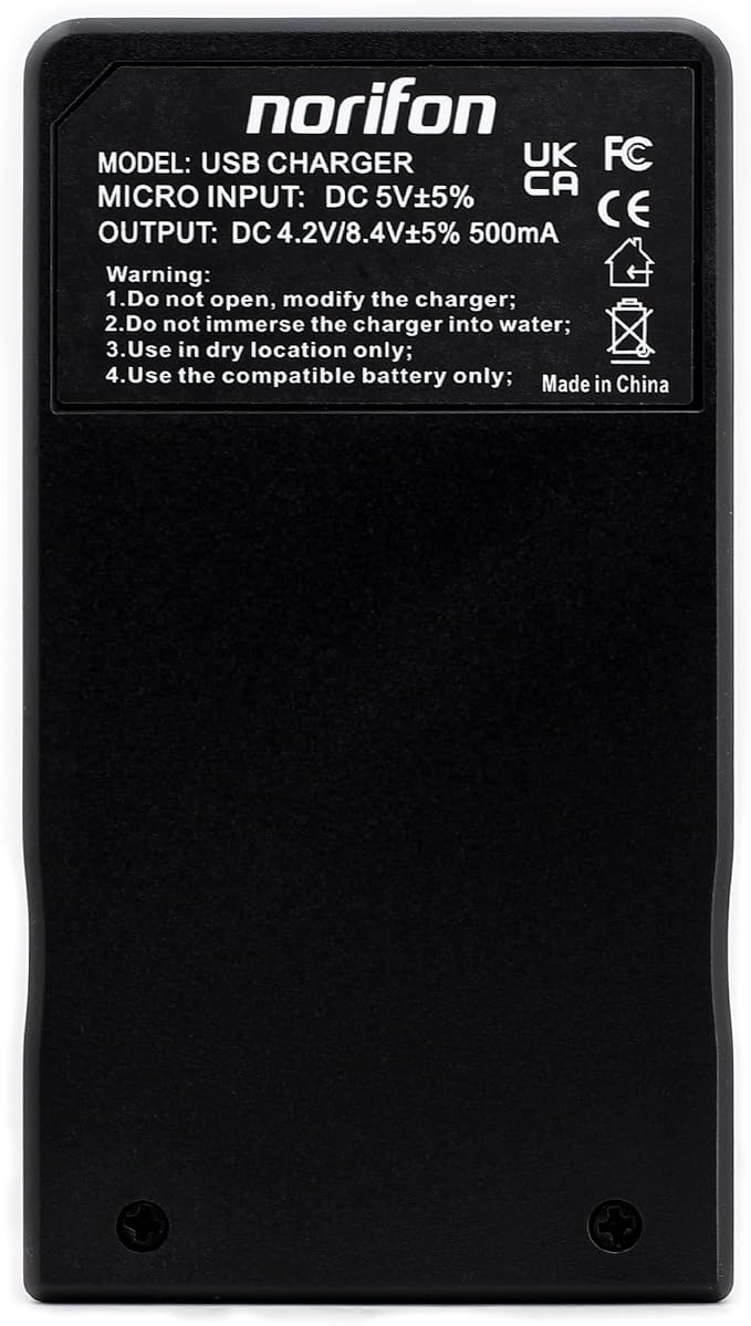 Norifon NP-60 USB Charger for Casio Exilim EX-S12, Zoom EX-Z20, EX-Z90 Camera - Image 5