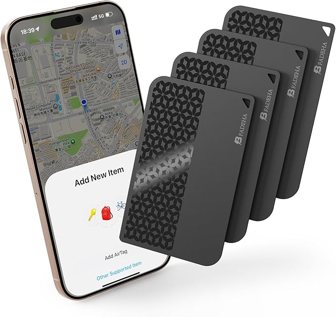 2026 Apple MFi Certified Wallet Tracker Smart Card by BFADEHA