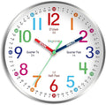 Roymnie Wall Clock for Kids Learning Easily Kids Teaching Clock Silent Non by Unknown
