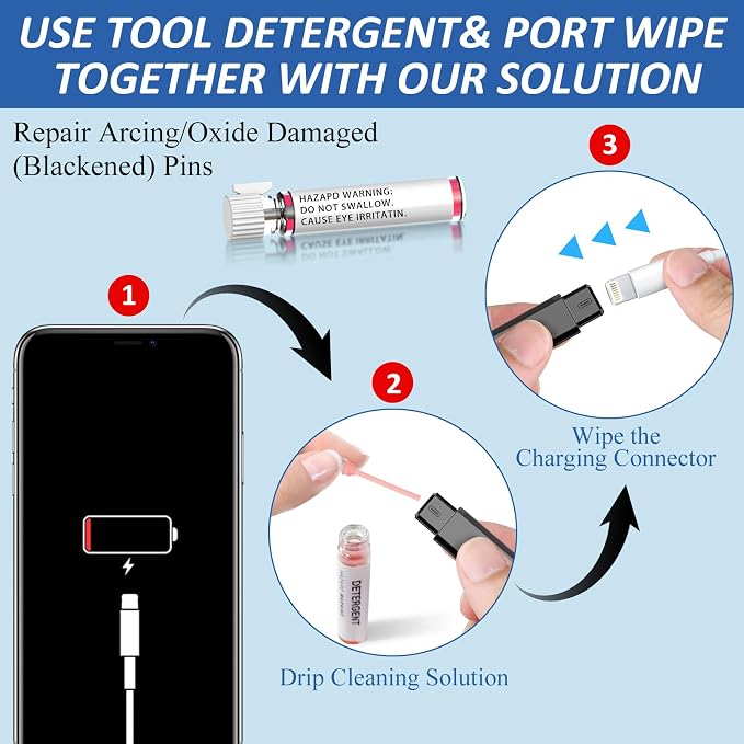 13-in-1 for iPhone Cleaning Kit Charging Port Cleaner- Multi-Tool Phone Cleaner - Image 7