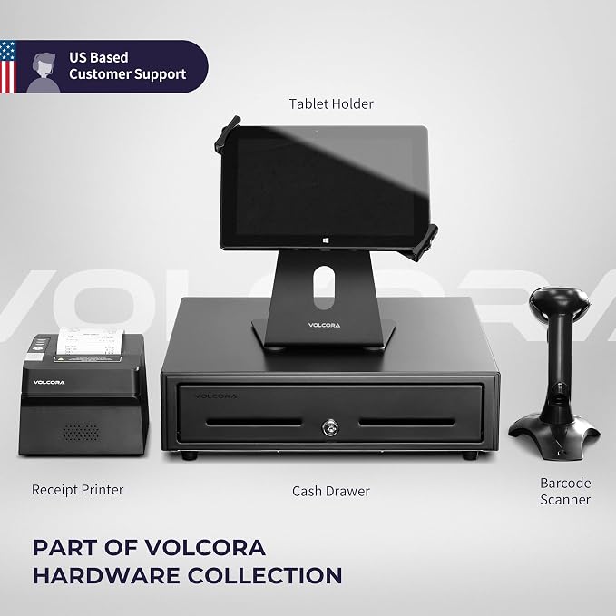 Volcora Thermal Receipt Printer, 80mm POS Printer w/Auto Cutter, USB/Bluetooth - Image 7