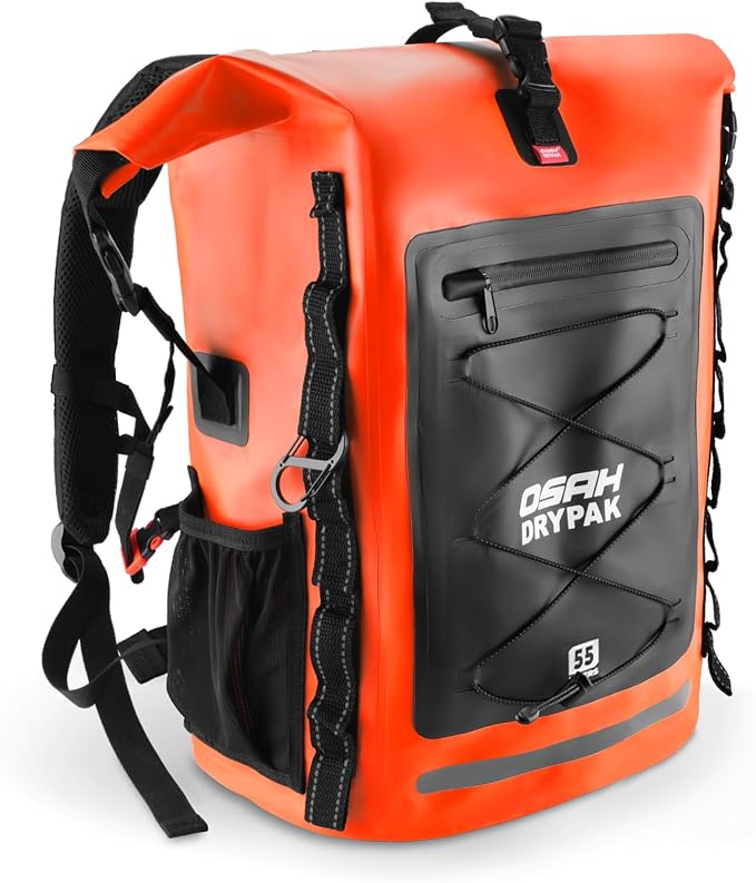 OSAH DRYPAK Waterproof Backpack Dry Bag 35L/55L/85L– Heavy Duty Roll-Top Hiking by OSAHDRYPAK
