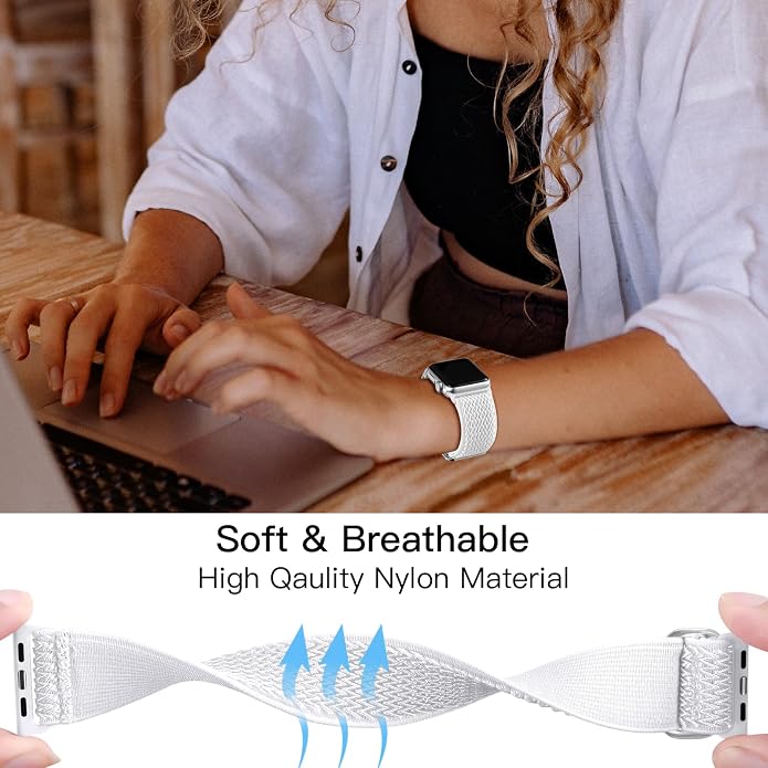 Lerobo Stretchy Nylon Solo Loop Band, Compatible - Image 3