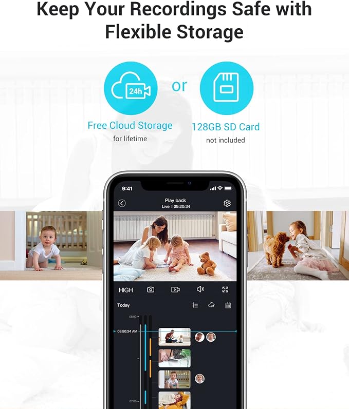 blurams 5G Indoor Cameras for Home Security, 2K Pet Camera - Image 7