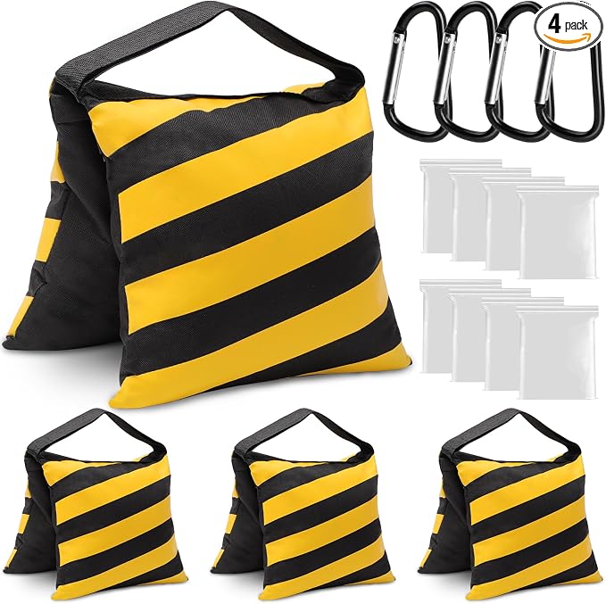 Aimosen 4 Packs Yellow Sandbag Weight Bags by Aimosen