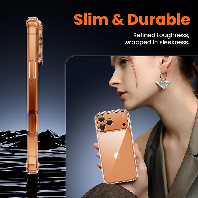 toushion 3 in 1 for iPhone 17 Pro Case Clear, Screen Protector *1 & Camera Lens - Image 5