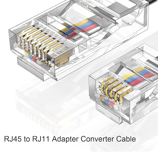 6.6FT-3Pack RJ45 to RJ11 Adapter - Image 3