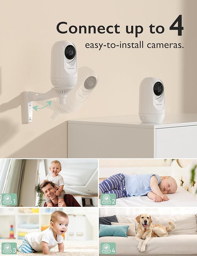 Momcozy Video Baby Monitor, 1080P 5" HD Baby Monitor - Image 7