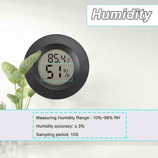 Mini Hygrometer Digital Thermometer Humidity Meter 2 Pack Hygrometer - Image 5