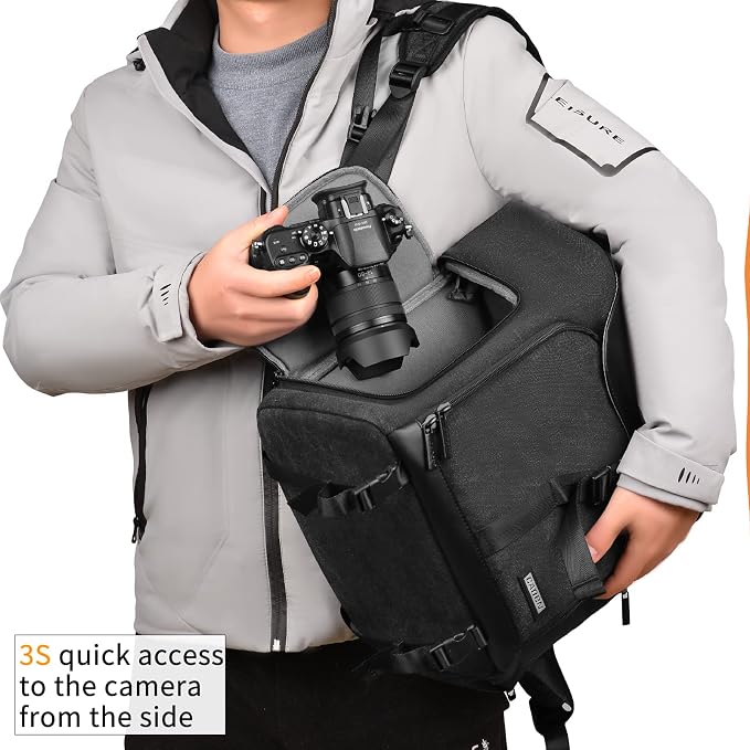 CADeN Camera Backpack Canvas Camera Bag - Image 4