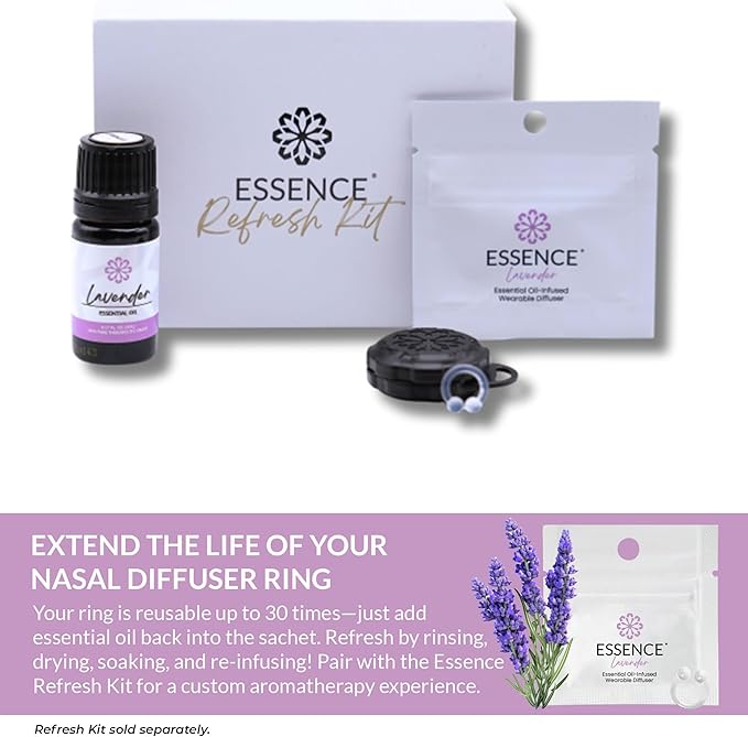 HONÉ Essence Wearable Aromatherapy Nasal Diffuser – Lavender Essential Oil Nose - Image 6
