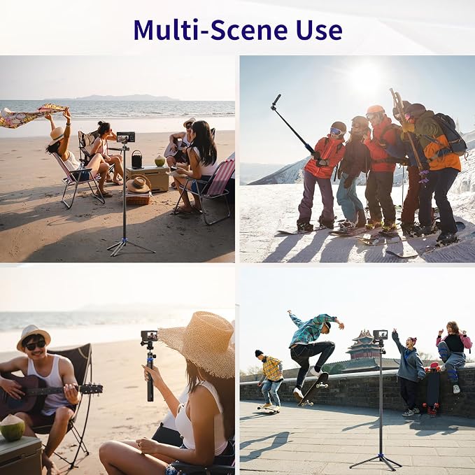 Kaitezenz Selfie Stick Tripod for Gopro Camera, Portable Lightweight Camera - Image 4