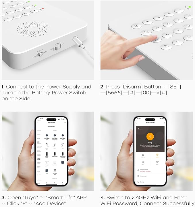 YBJ Alarm System for Home Security, DIY Wireless Home Alarm System - Image 8