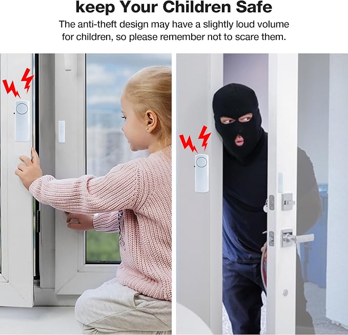 Door Window Alarm, 95DB Door Alarms - Image 2
