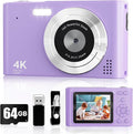 Digital Camera, 44MP Full HD 1080P Point and Shoot Camera by BEARBISU