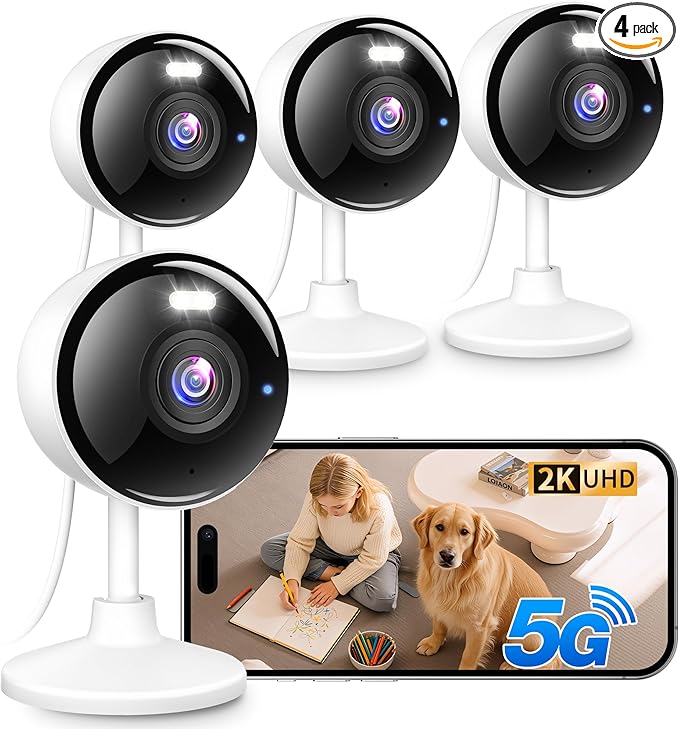 2K Cameras for Home Security, 5G & 2.4G WiFi Security Camera Indoor Outdoor for by Techage