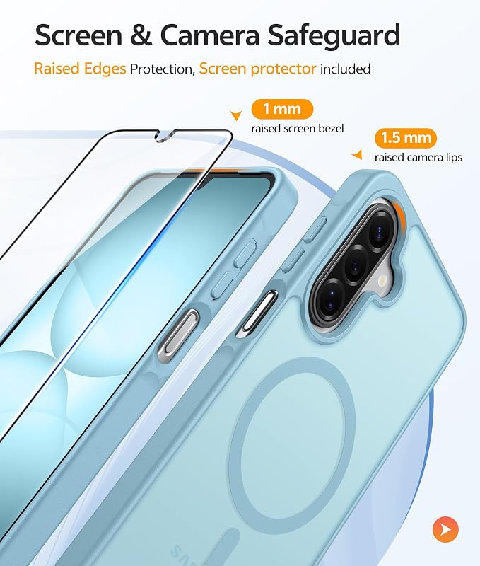 FNTCASE for Galaxy A17/A16 5G Phone Case: for Samsung A17 Cases Matte - Image 4