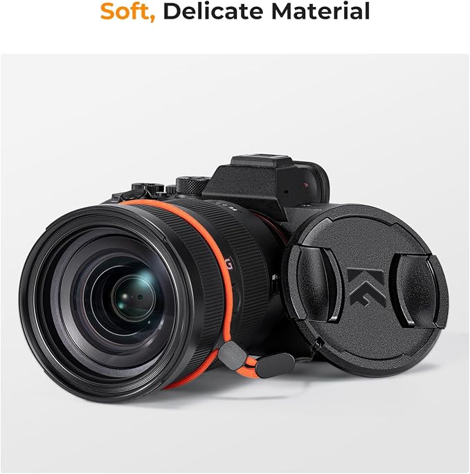 K&F Concept 62mm Lens Cap, 9-in-1 Center Pinch Lens Cover + Anti-Loss Keeper - Image 6