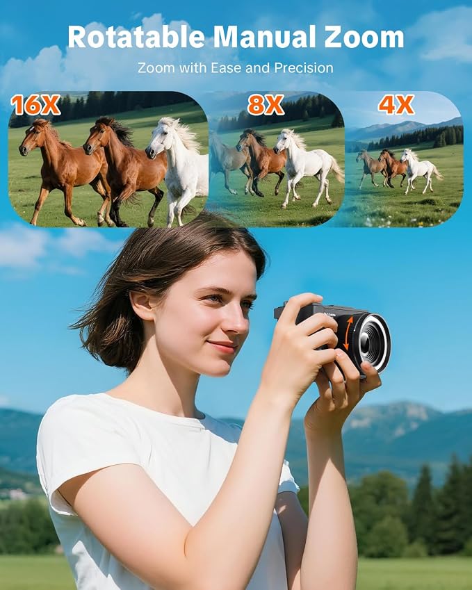 W & O Digital Camera for Teens, Y2K CCD Kids Digital Camera - Image 6