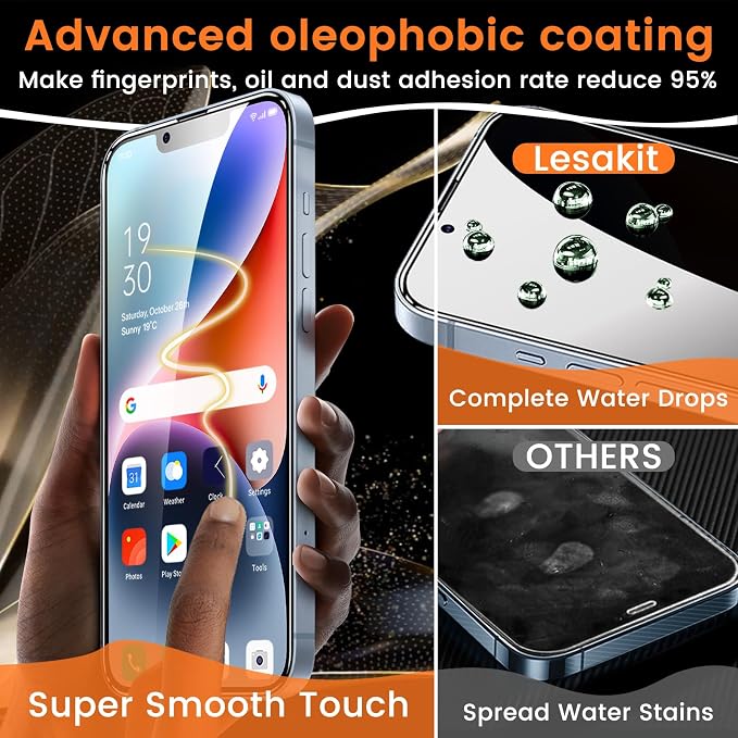 Lesakit 3+3 Pack Privacy Screen Protector - Image 6