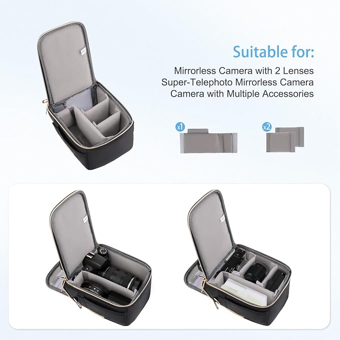 MOSISO Camera Bag, Small Dual Access Crossbody Shoulder Bag - Image 2