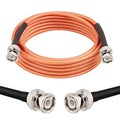 MOOKEERF RG142 BNC Male to BNC Male Coaxial Cable 8FT 50 ohm Ultra Low Loss by MOOKEERF