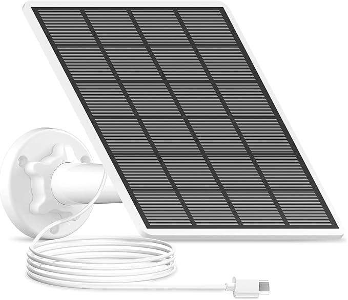 ANRAN 3W Solar Panel with 3M Micro USB & Type-C Port Cable, Compatible with by ANRAN