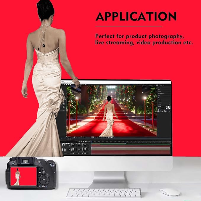 Red Photo Backdrop for Photoshoot, Fabric Background for Product Photography - Image 4