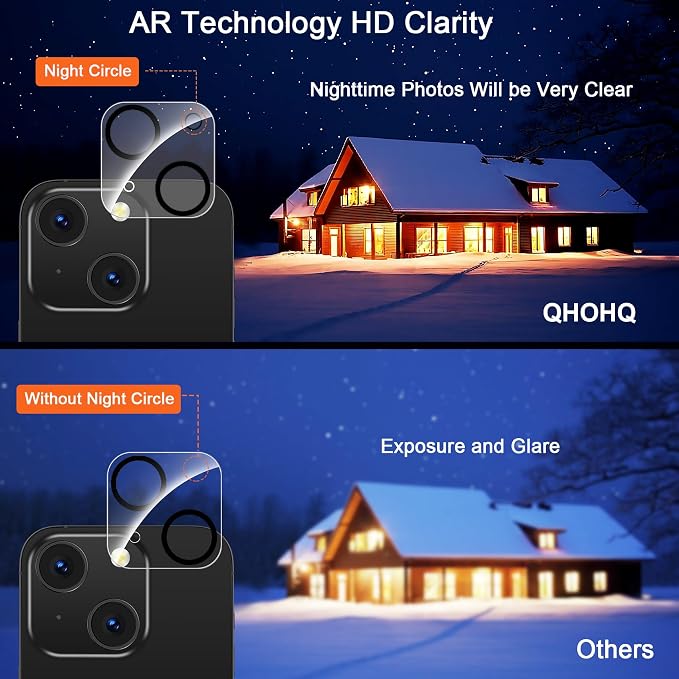 QHOHQ 3 Pack Screen Protector for iPhone 15 - Image 7
