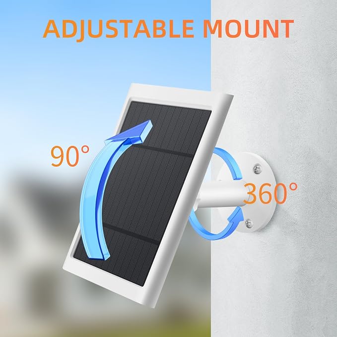Solar Panel for Ring Camera, 4W Solar Charger Compatible - Image 5