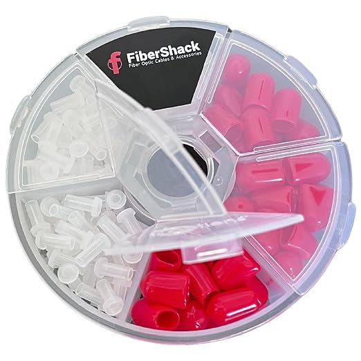 Fibershack - Fiber Optic Dust Cap Kit - Dual Fiber Dust Cap Kit Contains 200x - Image 6