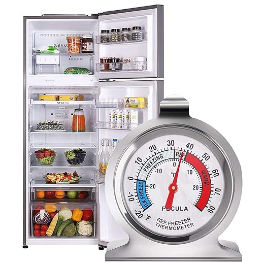 2 Pack Refrigerator Thermometer, 30-30°C/20-80°F, Classic Fridge Thermometer - Image 5