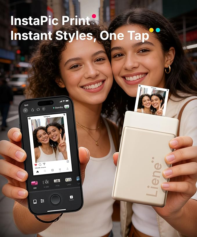 Liene Pearl N200 Pro Portable AI Photo Printer, Instant Mini Picture Printer - Image 4