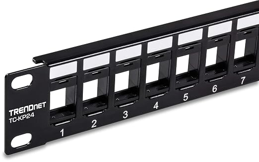 TRENDnet 24-Port Blank Keystone 1U Patch Panel, 1U 19" Metal Rackmount Housing - Image 5