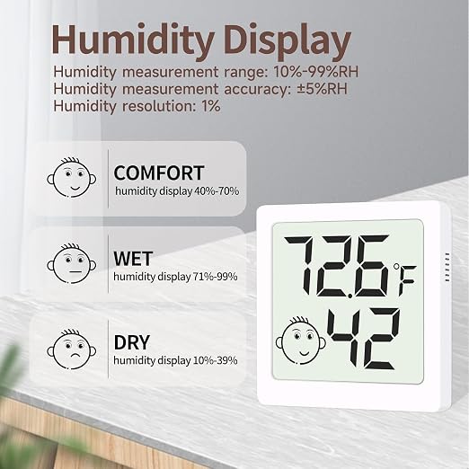 Mini Humidity Meter Hygrometer 12 Pack Room Thermometer Indoor Digital - Image 4