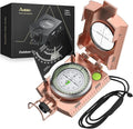 Anbte Compass Hiking Survival, IP65 Waterproof Metal Compass by Anbte