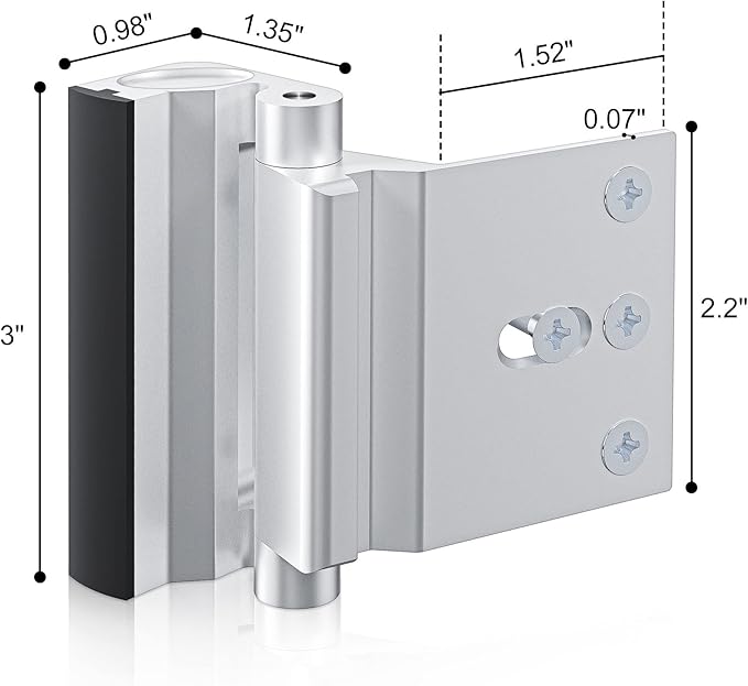 Door Reinforcement Lock Withstands 800lbs of Force - Image 6