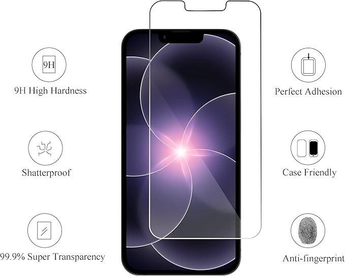 Ailun Screen Protector for iPhone 17e / iPhone 16e / iPhone 14 / iPhone 13 / - Image 2