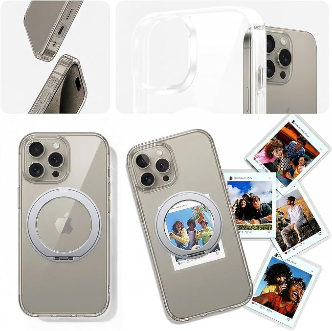 toushion 3 in 1 for iPhone 15 Pro Case Stand |Build in Kickstand, Screen - Image 7