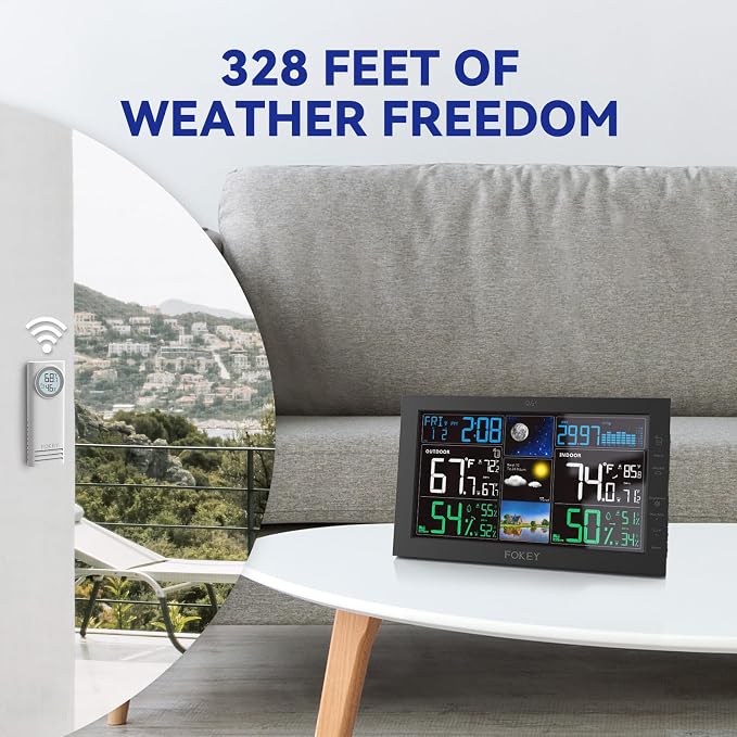 Weather Station Wireless Indoor Outdoor, Indoor Outdoor Thermometer Wireless - Image 8