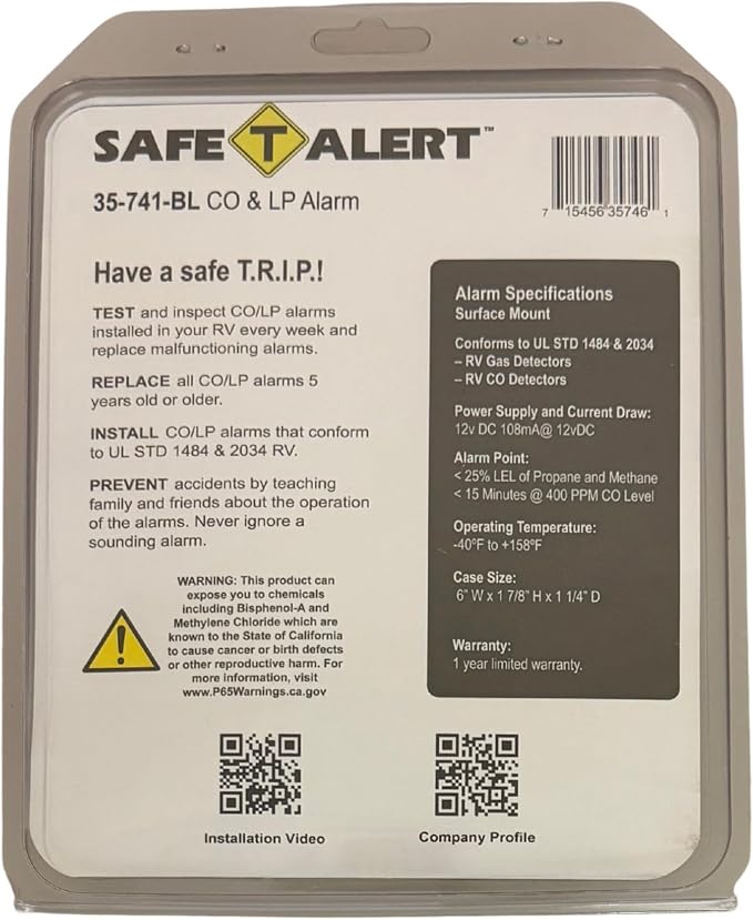 Safe T Alert 35 Series Dual LP/CO Alarm - Image 3