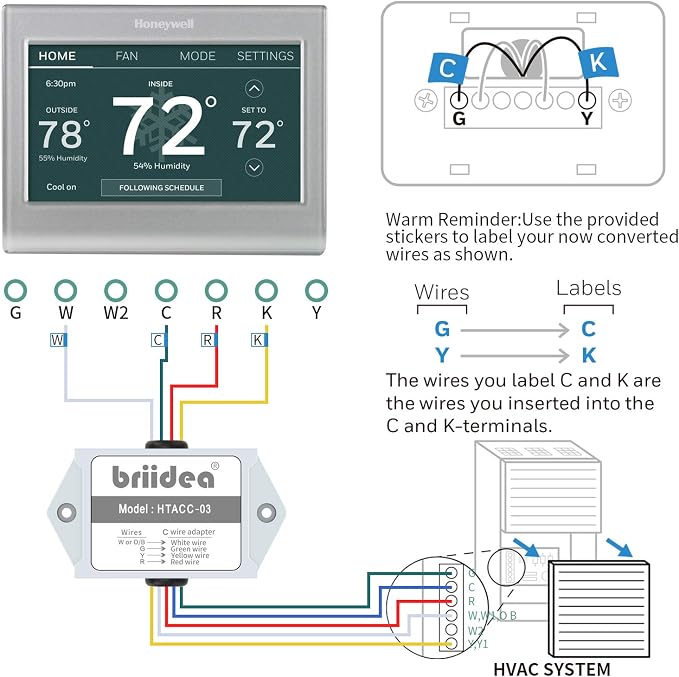 Briidea C-wire Power Adapter, Use - Image 4