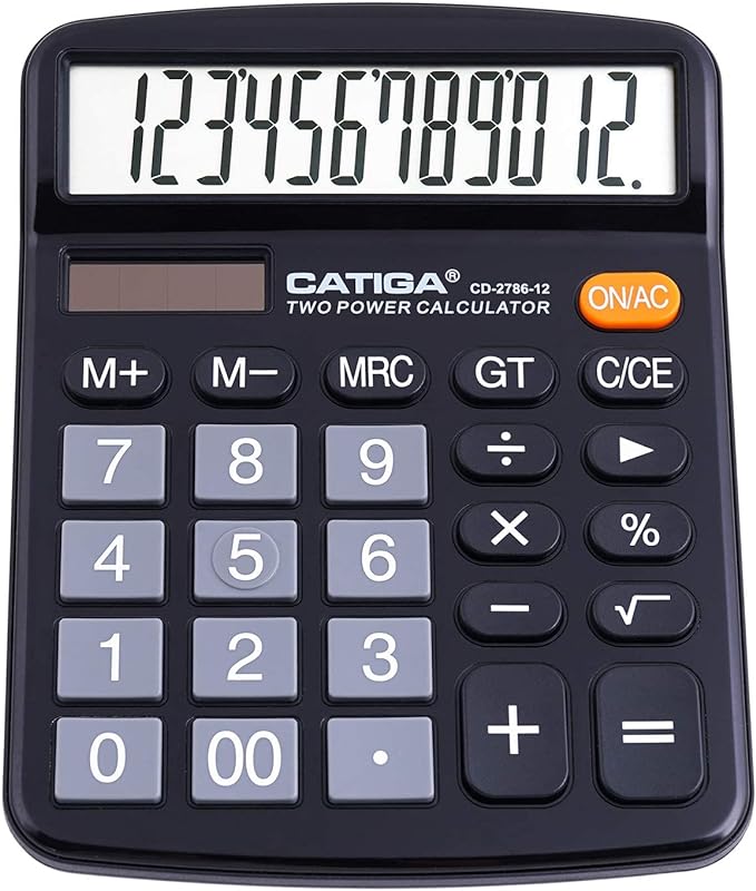 CATIGA 12 Digit Desk Calculator, Desktop Calculators by CATIGA