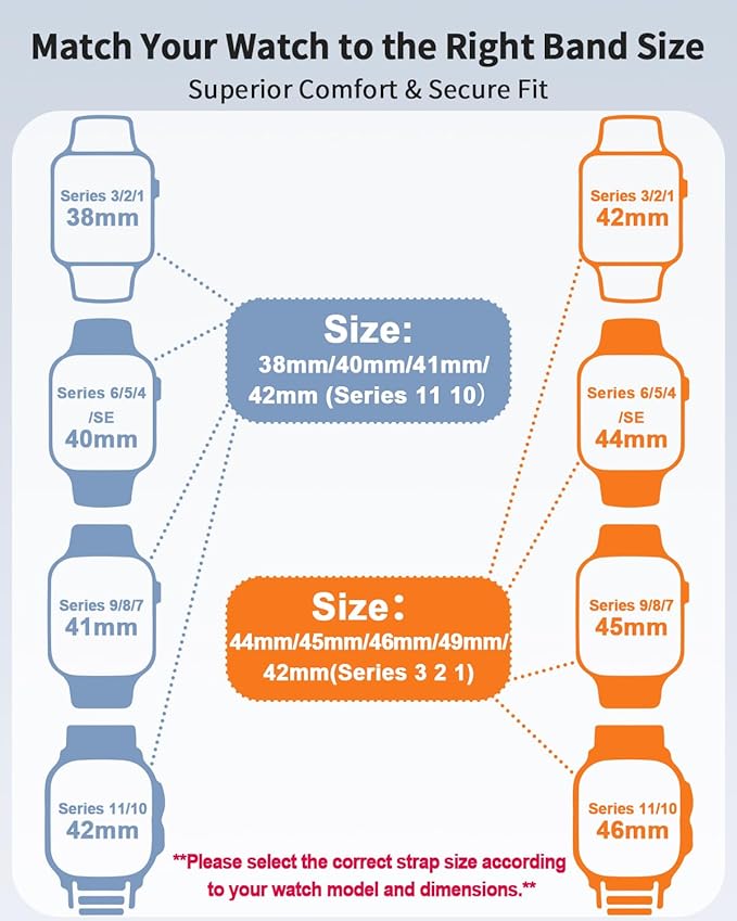 Stretchy Band Compatible with Apple Watch Bands 38mm 40mm 41mm 42mm Men Women - Image 8