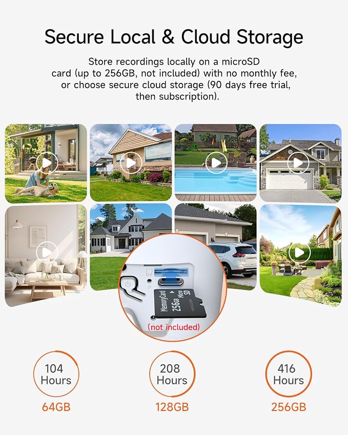 4 Pack 2.5K Security Camera Wireless Outdoor, 2.4G WiFi Battery Powered Outdoor - Image 9